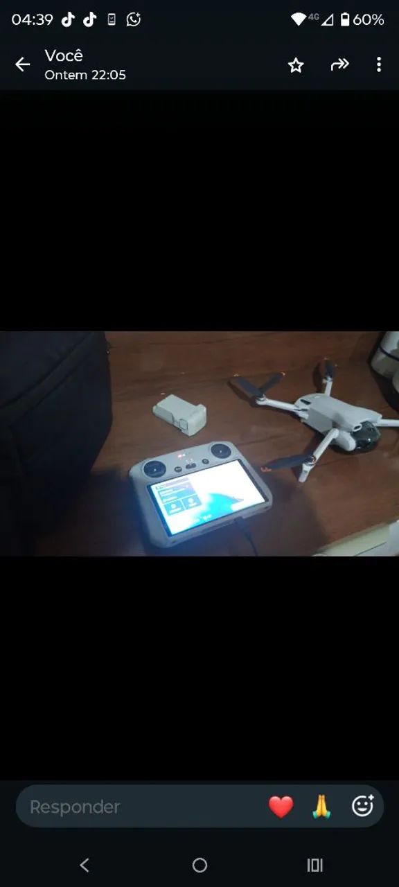 Drone mini 3 com RC tela  - Foto 3