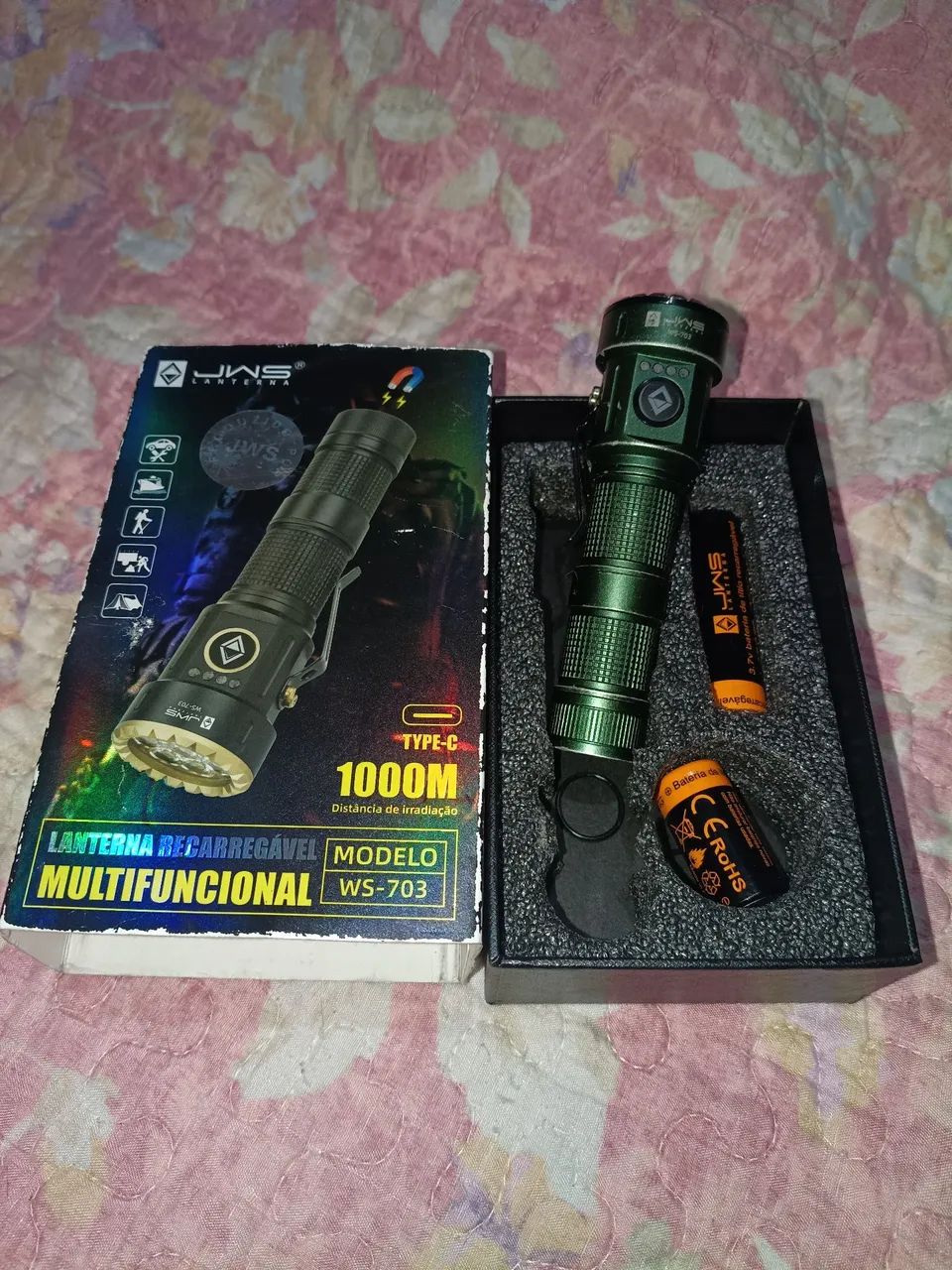 Lanterna carregável multifuncional modelo ws-703.