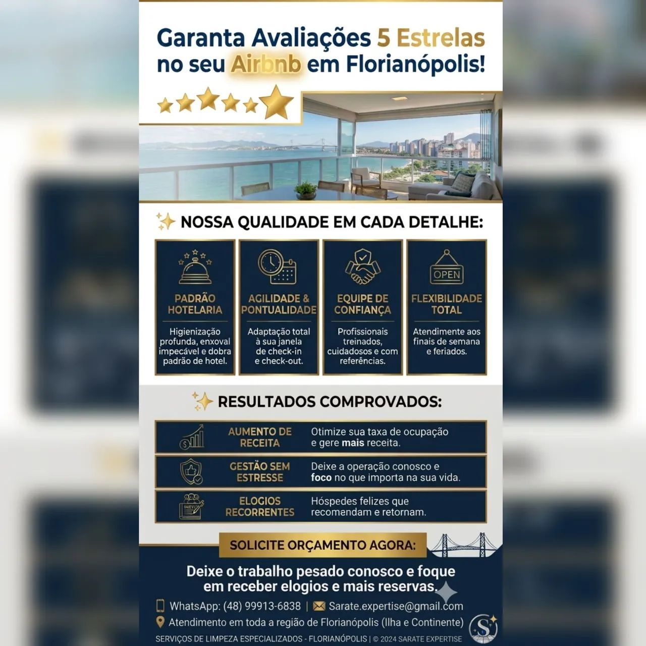 Serviços de limpeza em Airbnb 