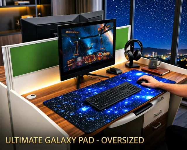 Mouse Pad Estampado - Galáxia Estrelada - Foto 3