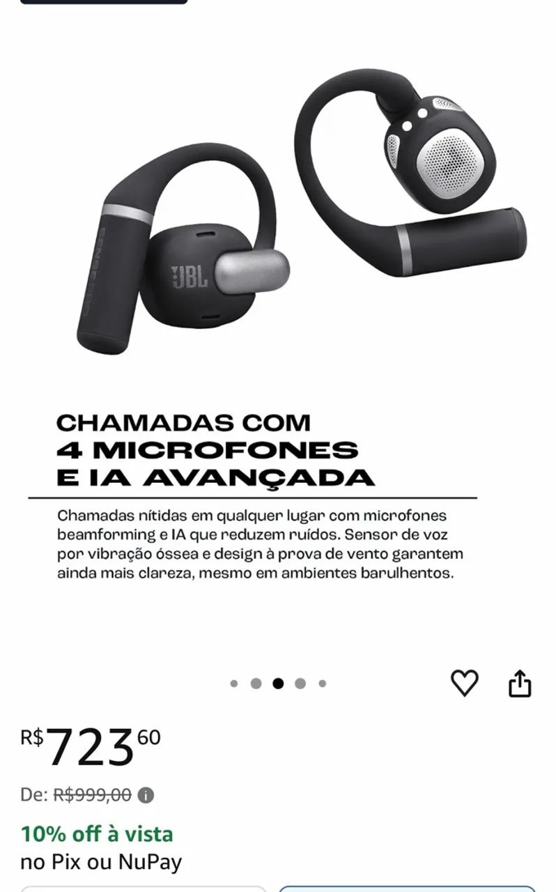FONE SENSE PRO JBL - ORIGINAL - Foto 3