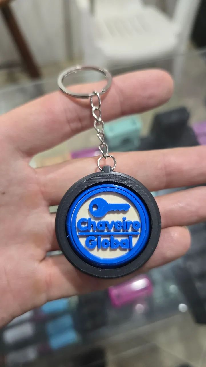 Chaveiro personalizado 3D