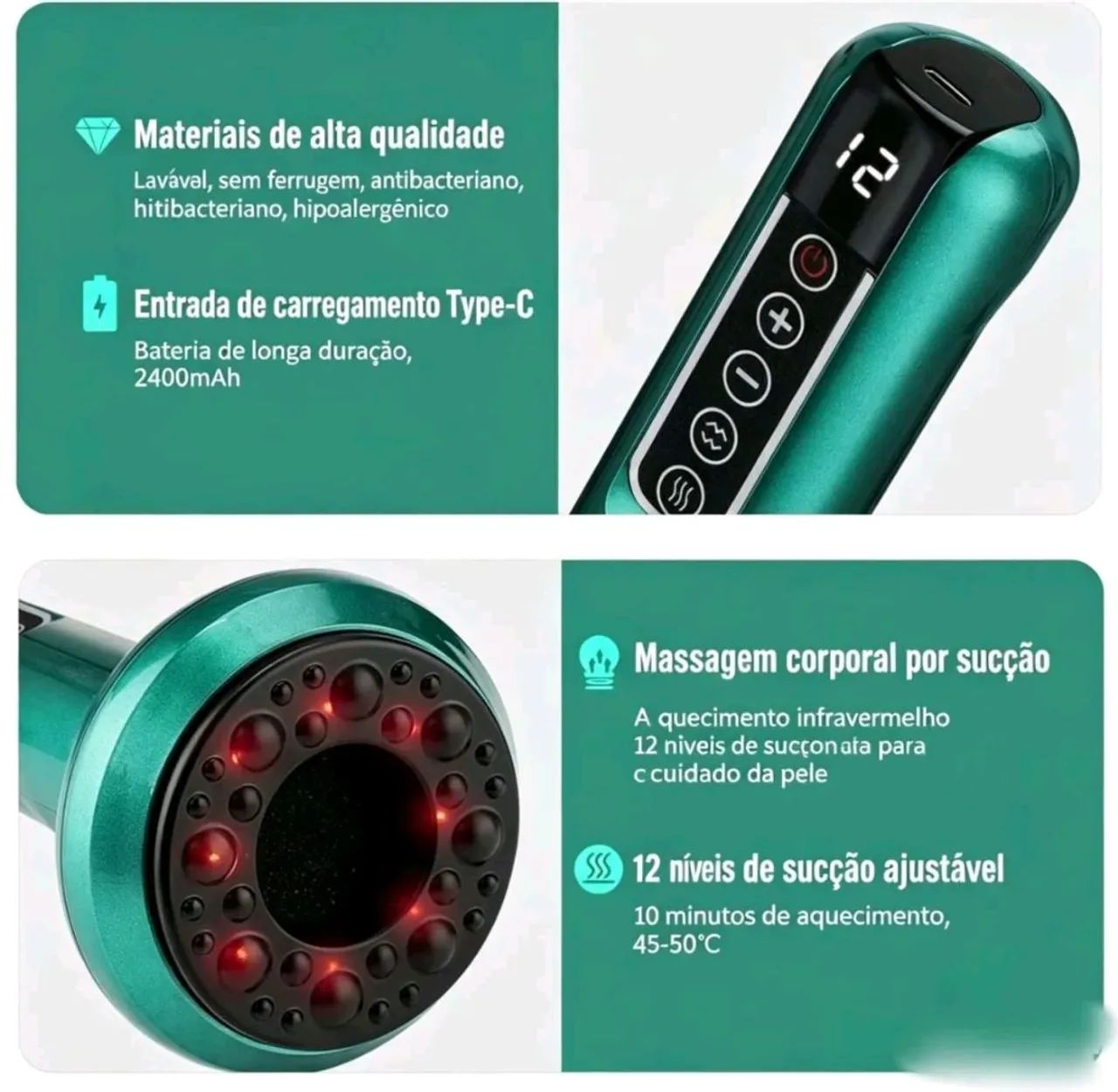 Vendo Kit completo Guasha e Cupoing eletrônico  - Foto 5