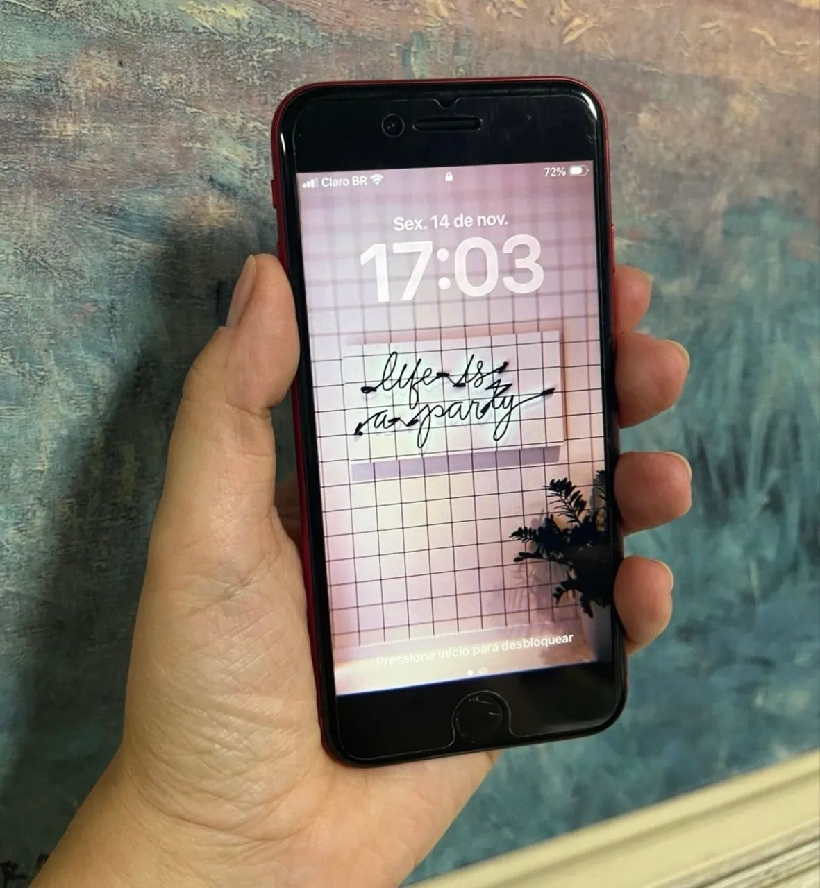 iPhone 8 vermelho 64GB top
