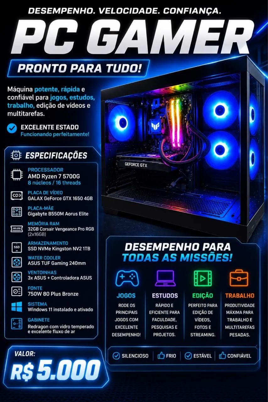 VENDE-SE PC GAMER!!!