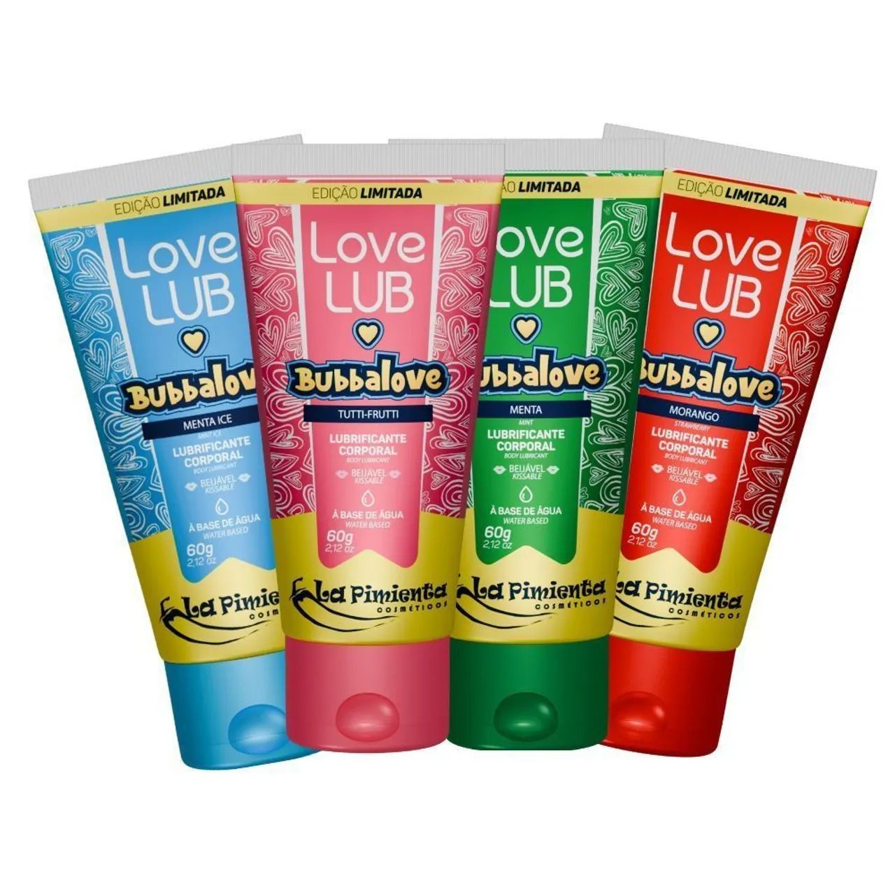 Lubrificante Íntimo BubbaLove Beijável 60g LaPimienta - Foto 3