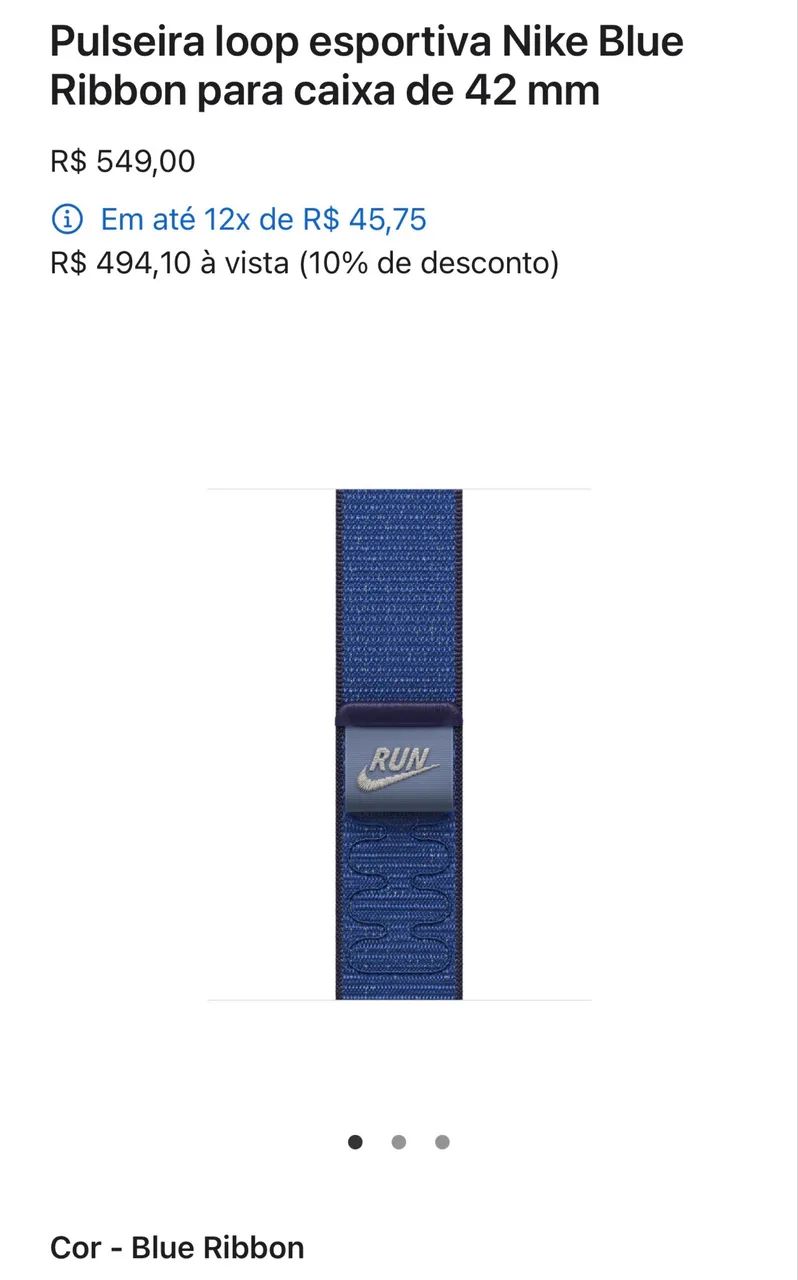 Pulseira Loop esportiva Apple Watch Nike  - Foto 2
