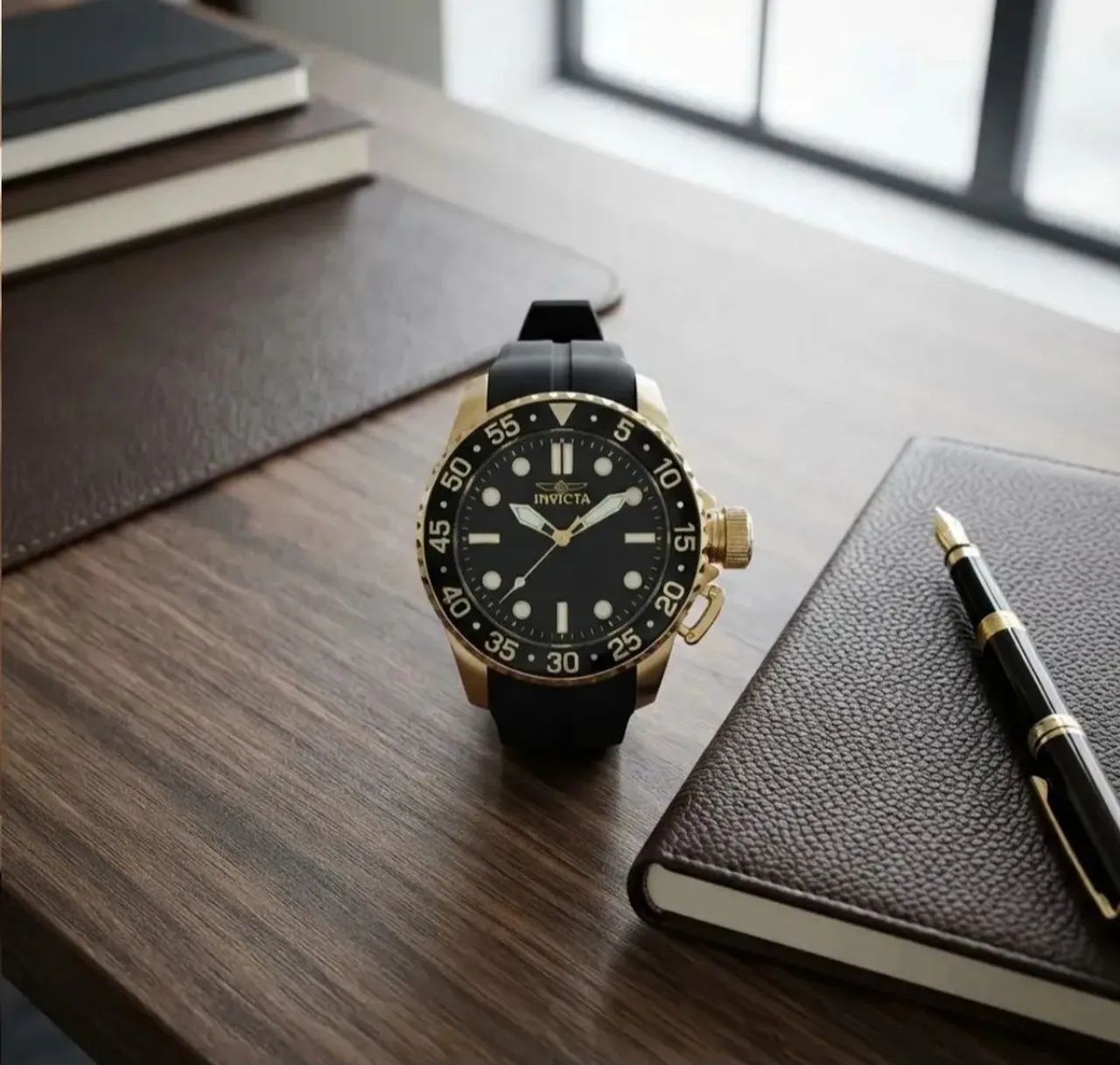 Relógio Invicta Carbono Gold - Foto 2