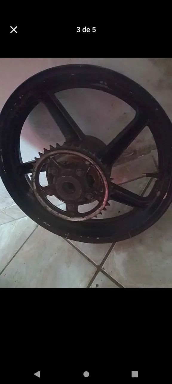 Roda de Twister traseira com pneu - Foto 3