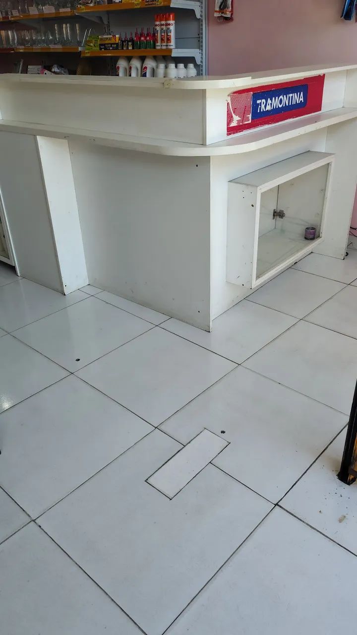 Balcão para loja,em MDF branco medida   - Foto 5