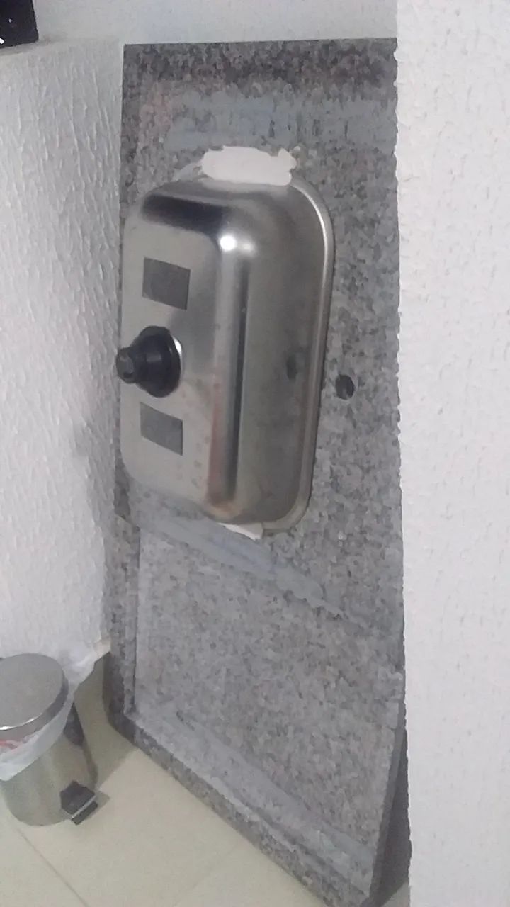 Granite countertop with sink