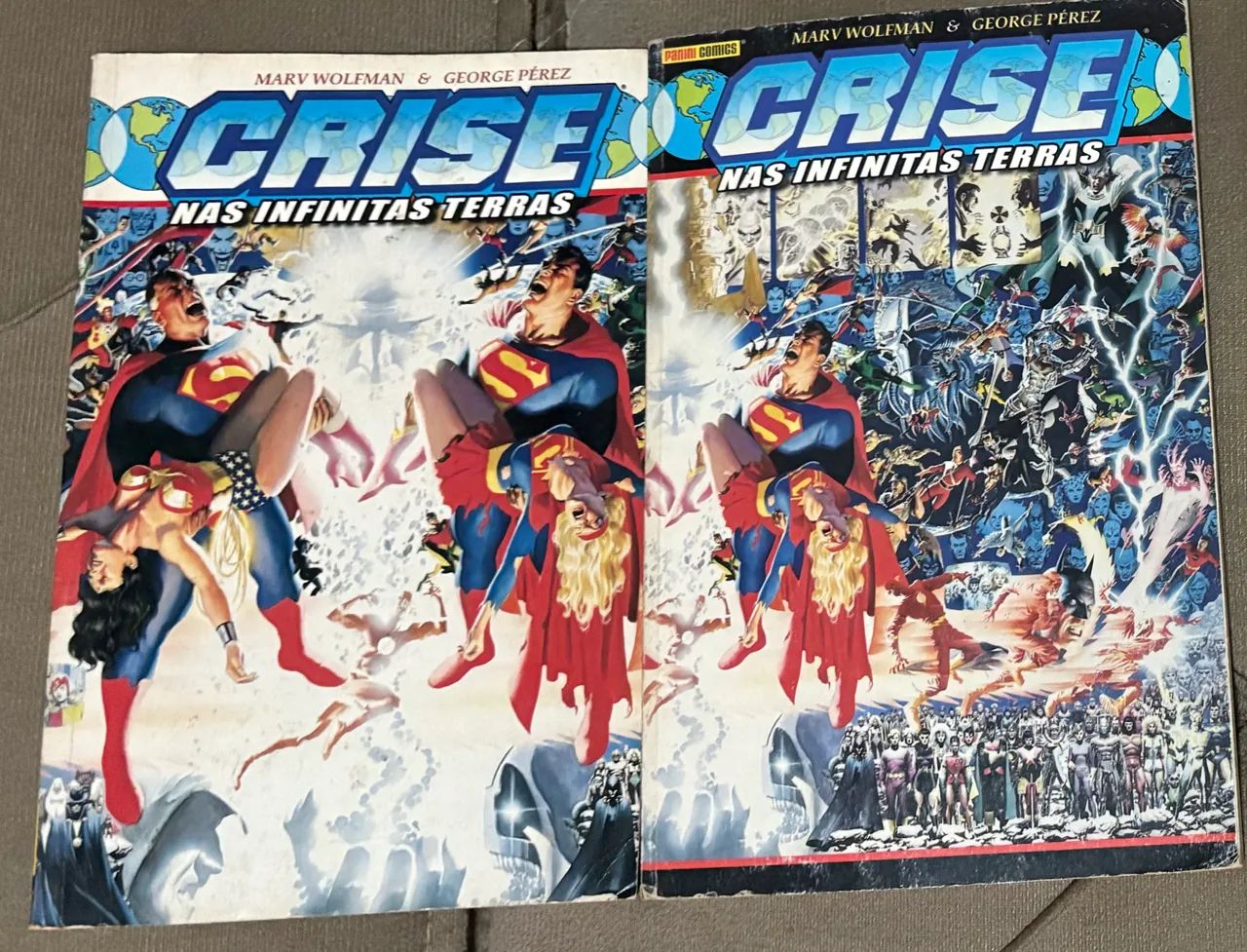 Panini comics Crise nas infinitas terras 2 vol completa Dc comics completa em 2 volumes 