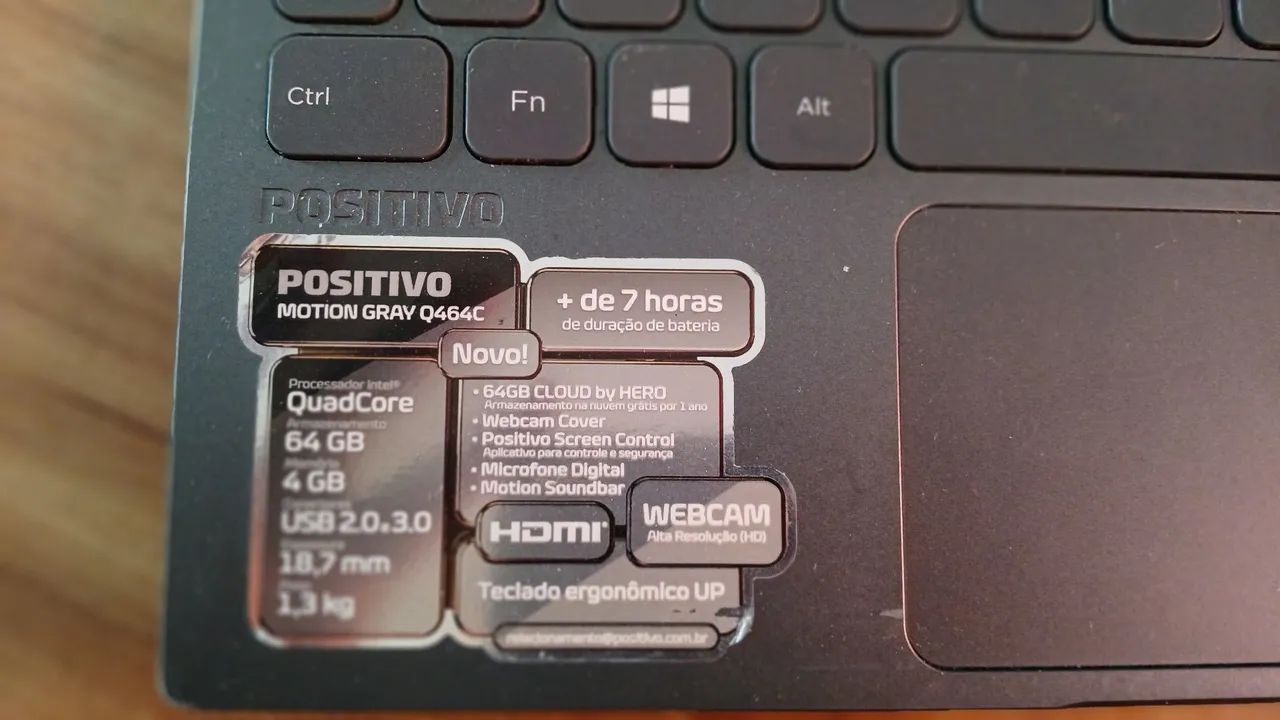 Notebook positivo motion gray q464c  - Foto 4