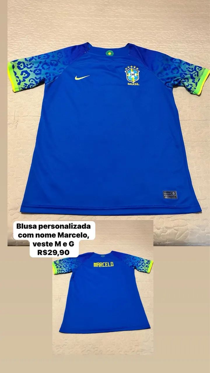 Blusa Brasil personalizada 