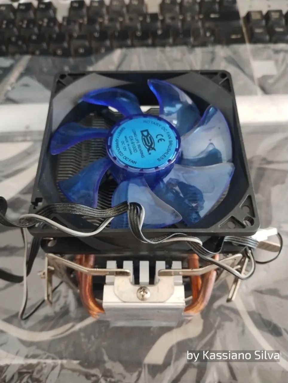 Air cooler Dexter gamer com led azul e suport intel/amd