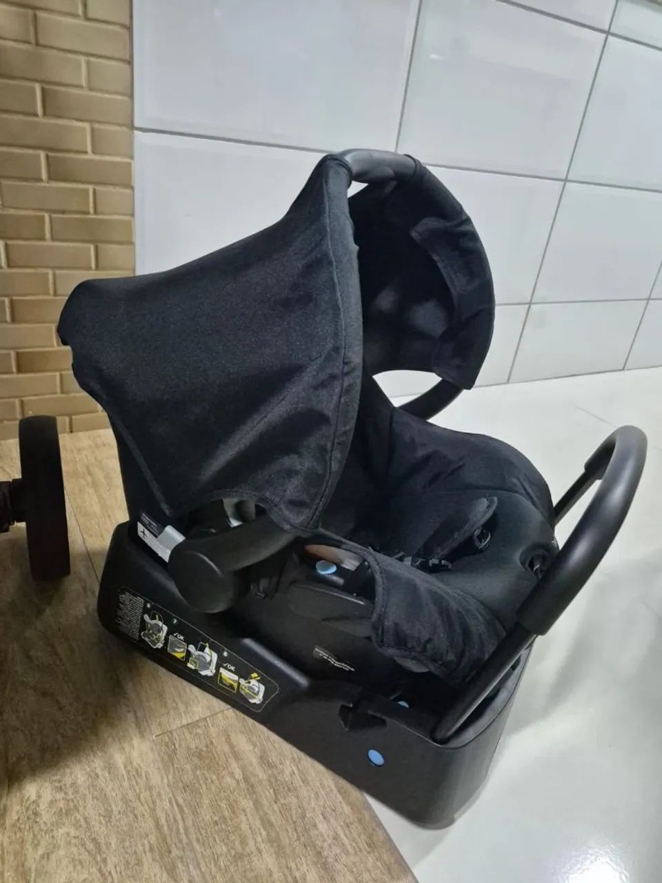 Carrinho e bebê conforto safety Mobi - Foto 5
