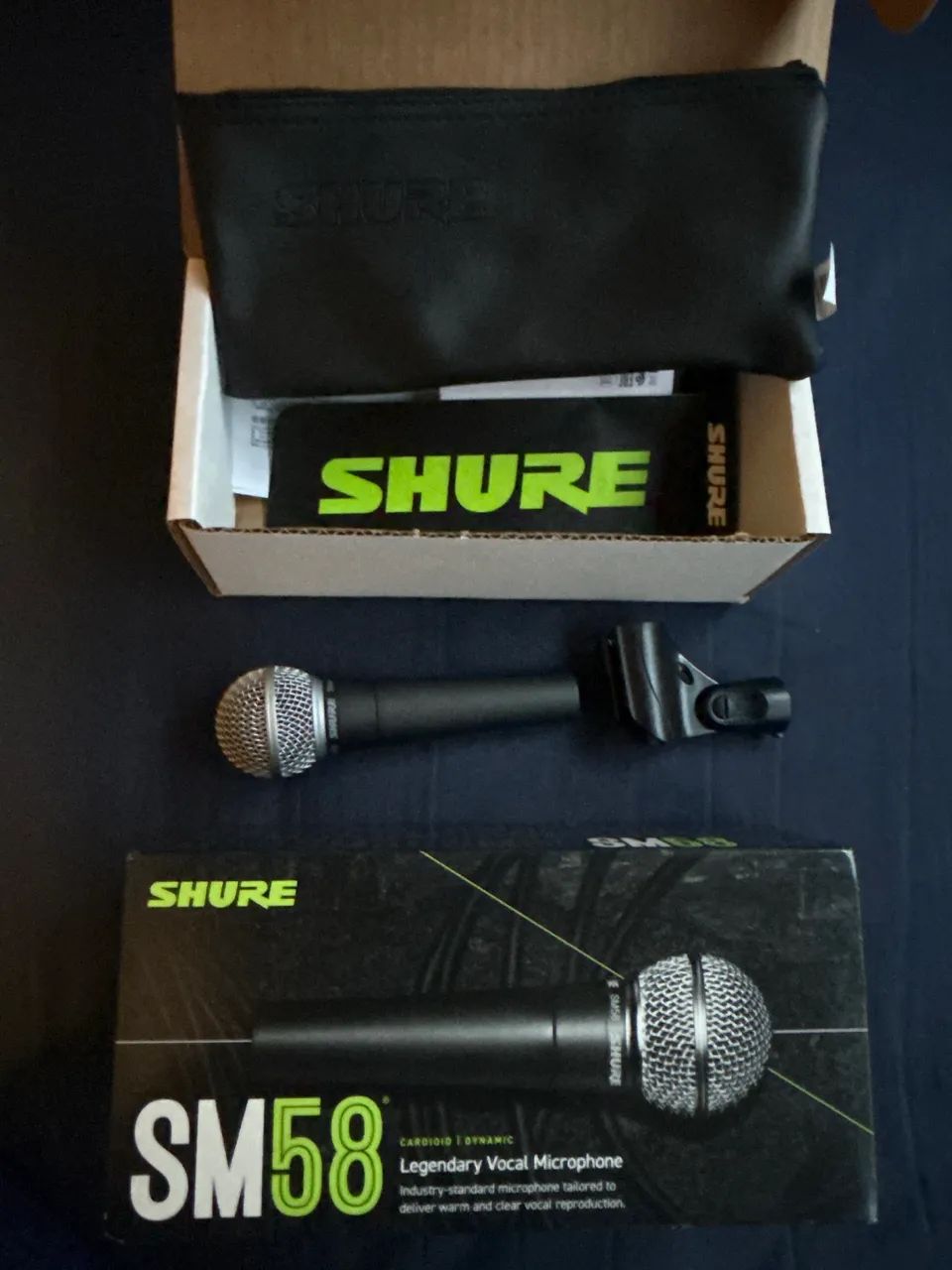 Microfone Shure SM58 NOVO - Microfones e Gravadores - Bento