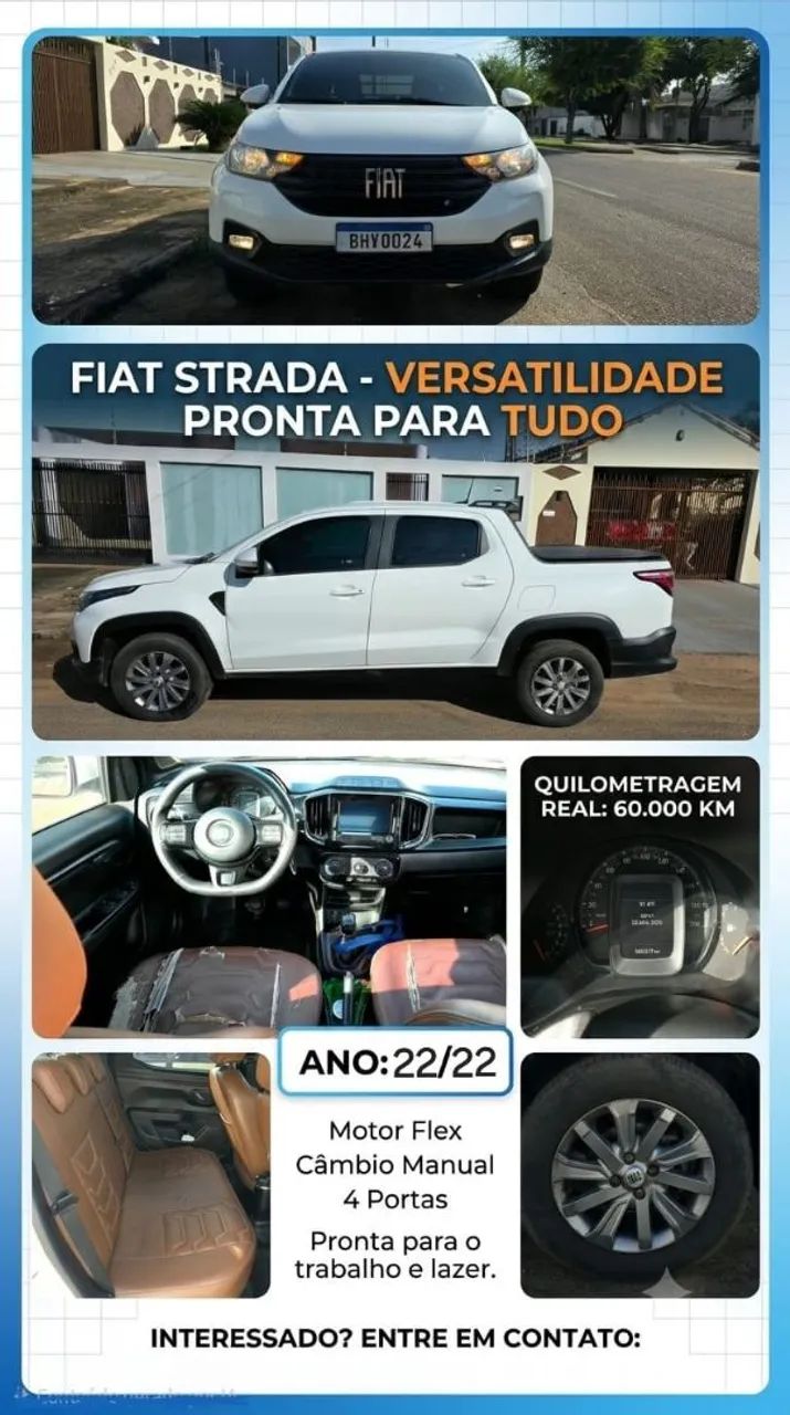 Fiat Strada Freedom 1.3 Flex 8V CD 2022