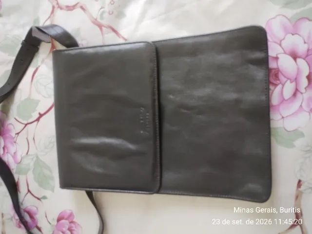 Bolsa de couro masculina  - Foto 2