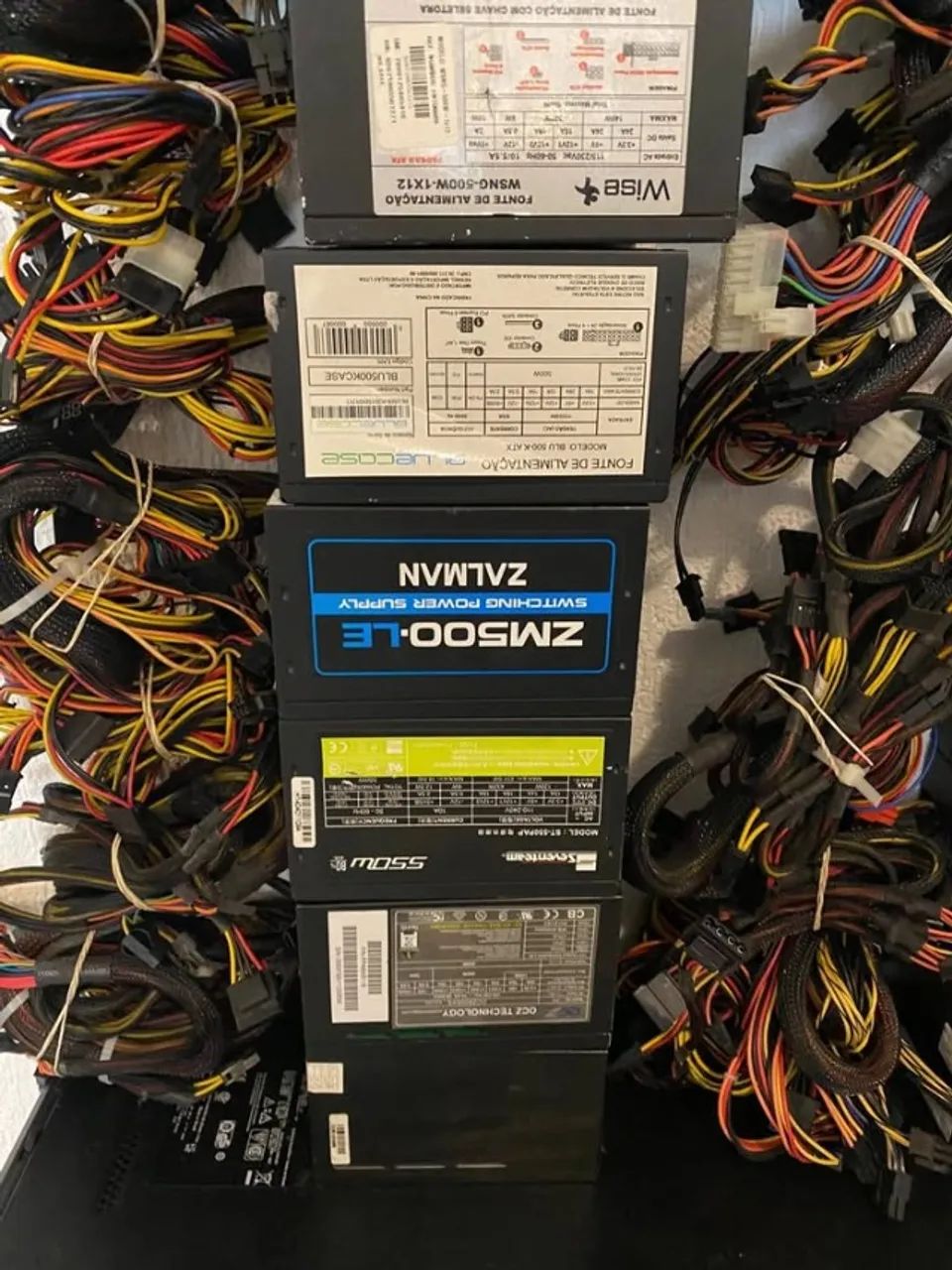 lote com 20 fontes pc real acima de 450 watts oportunidade! - Foto 3