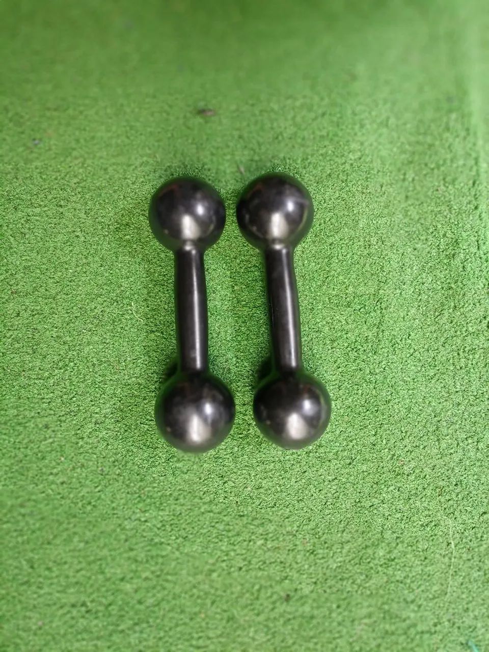 Par de halter emborrachado redondo  - Foto 2