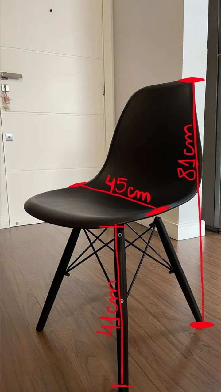 Par de cadeiras eiffel de plástico - Foto 3