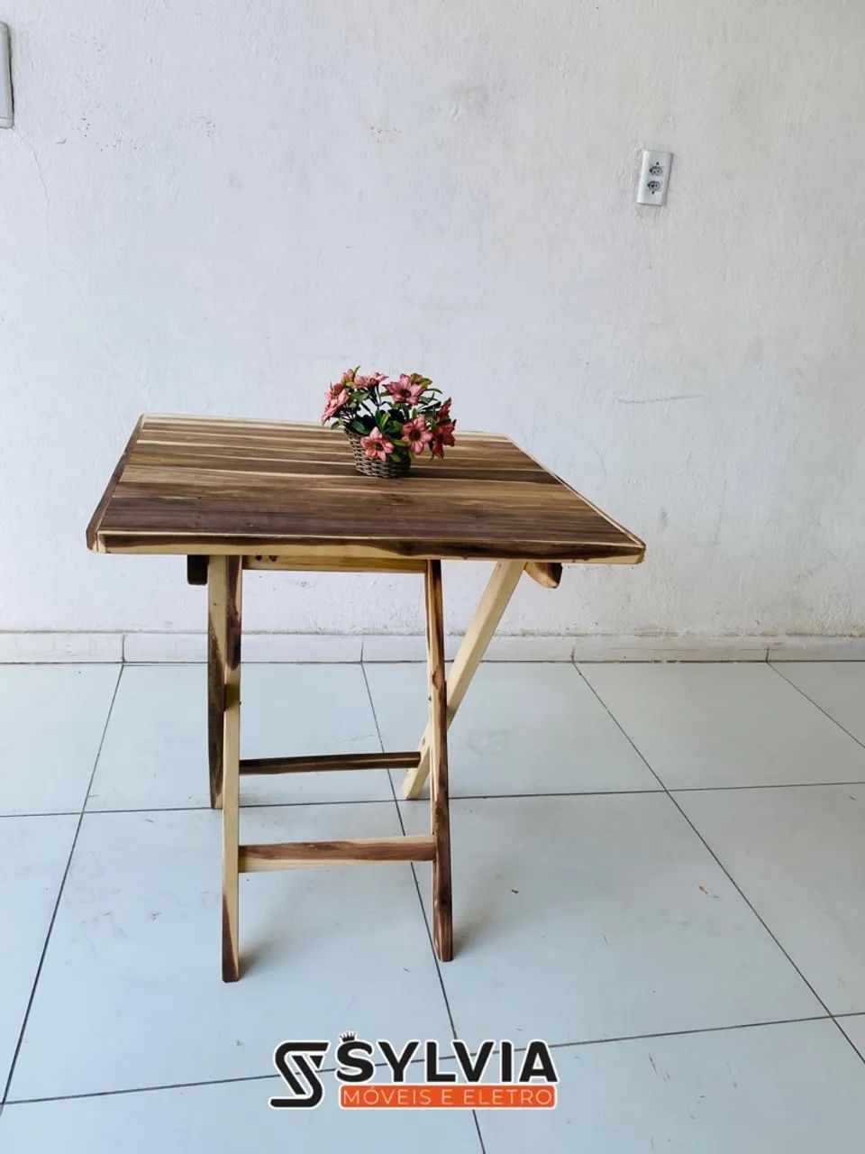 Mesa quadrada sem verniz  - Foto 2