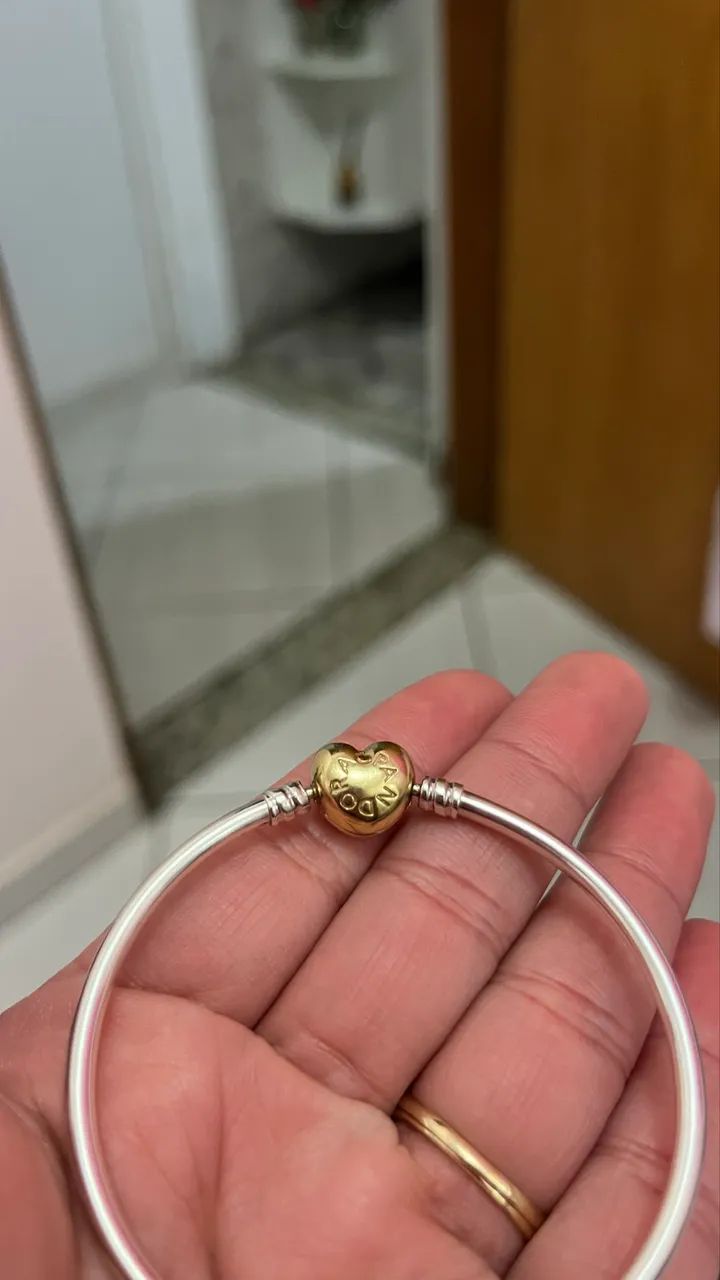 Pulseira Pandora com Fecho de Ouro  - Foto 3