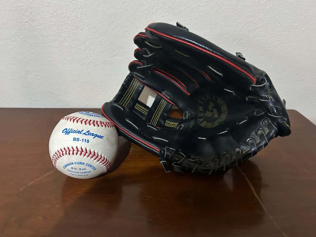 Luva e bola de Baseball Oficial 