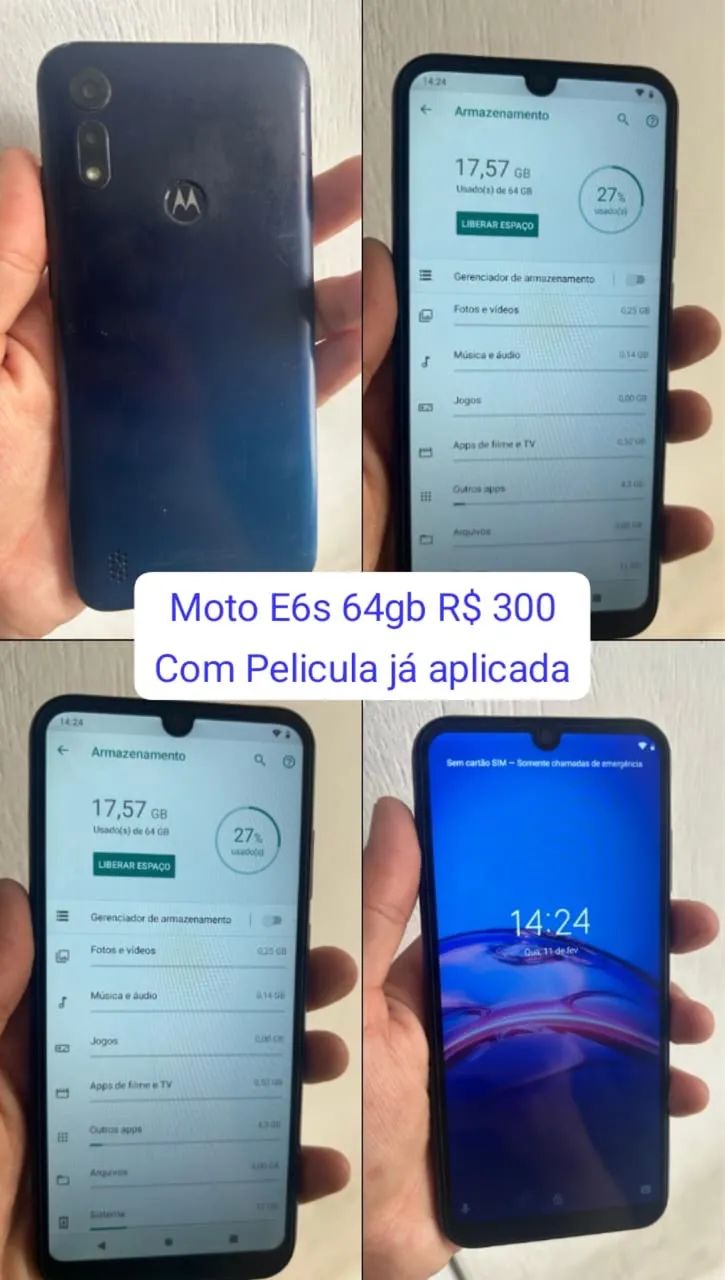 Motorola E6S 64gb Com Película - Foto 4