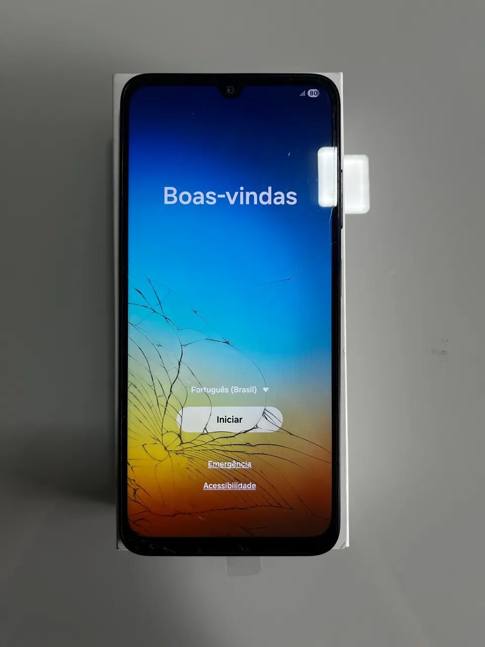 A05s com caixa funcionando perfeito porém com tela quebrada - Foto 3