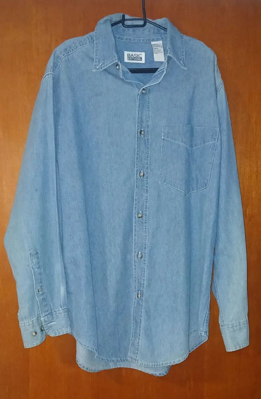 Camisa Jeans Masculina 