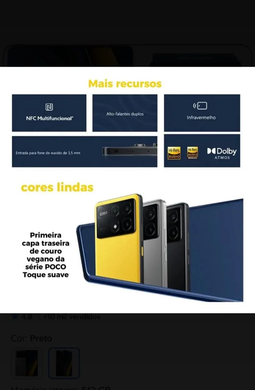 CELULAR POCO X6 PRO 512GB 12GB RAM - Foto 3