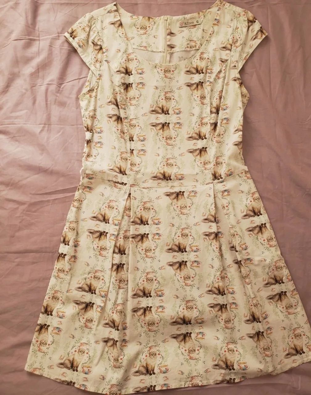 Vestido Kitson chá de gato 