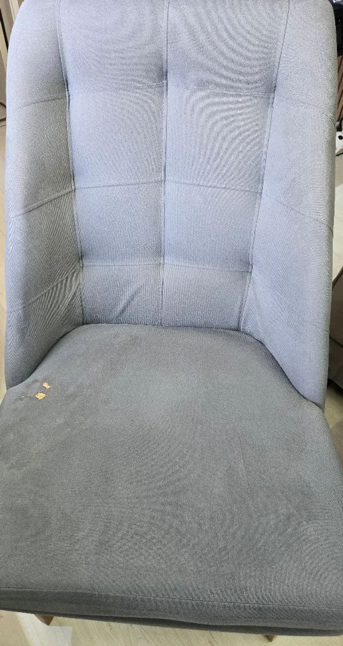 KIT 2 CADEIRAS JANTAR SUEDE CINZA - Foto 4