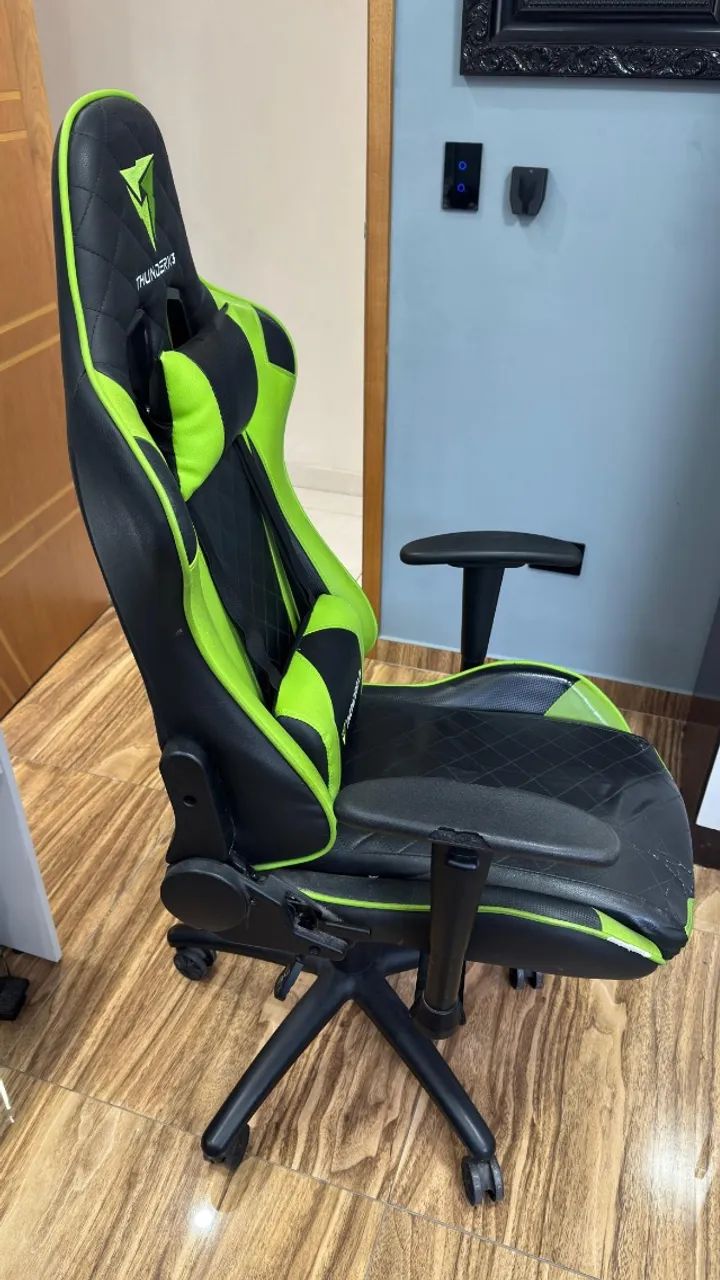 Cadeira Gamer ThunderX3 TGC12 Verde - Foto 4
