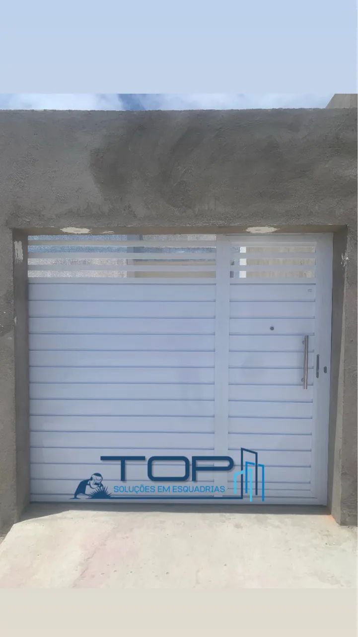 Portão alumínio aço galvanizado 