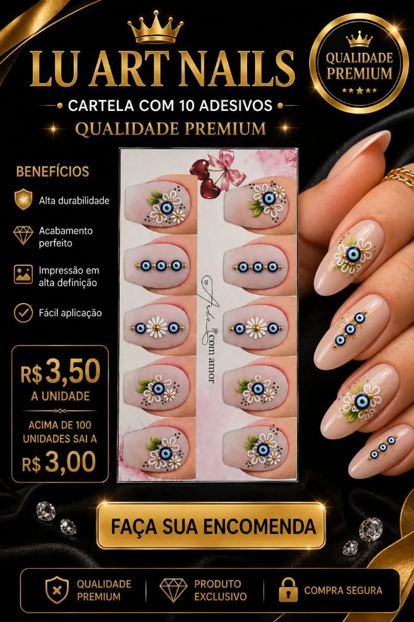 Adesivo de unhas  - Foto 4