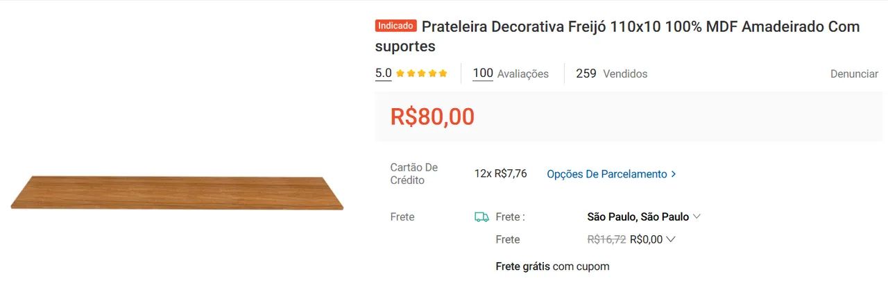 Conjunto mesa pc + cadeira + prateleira - Foto 6