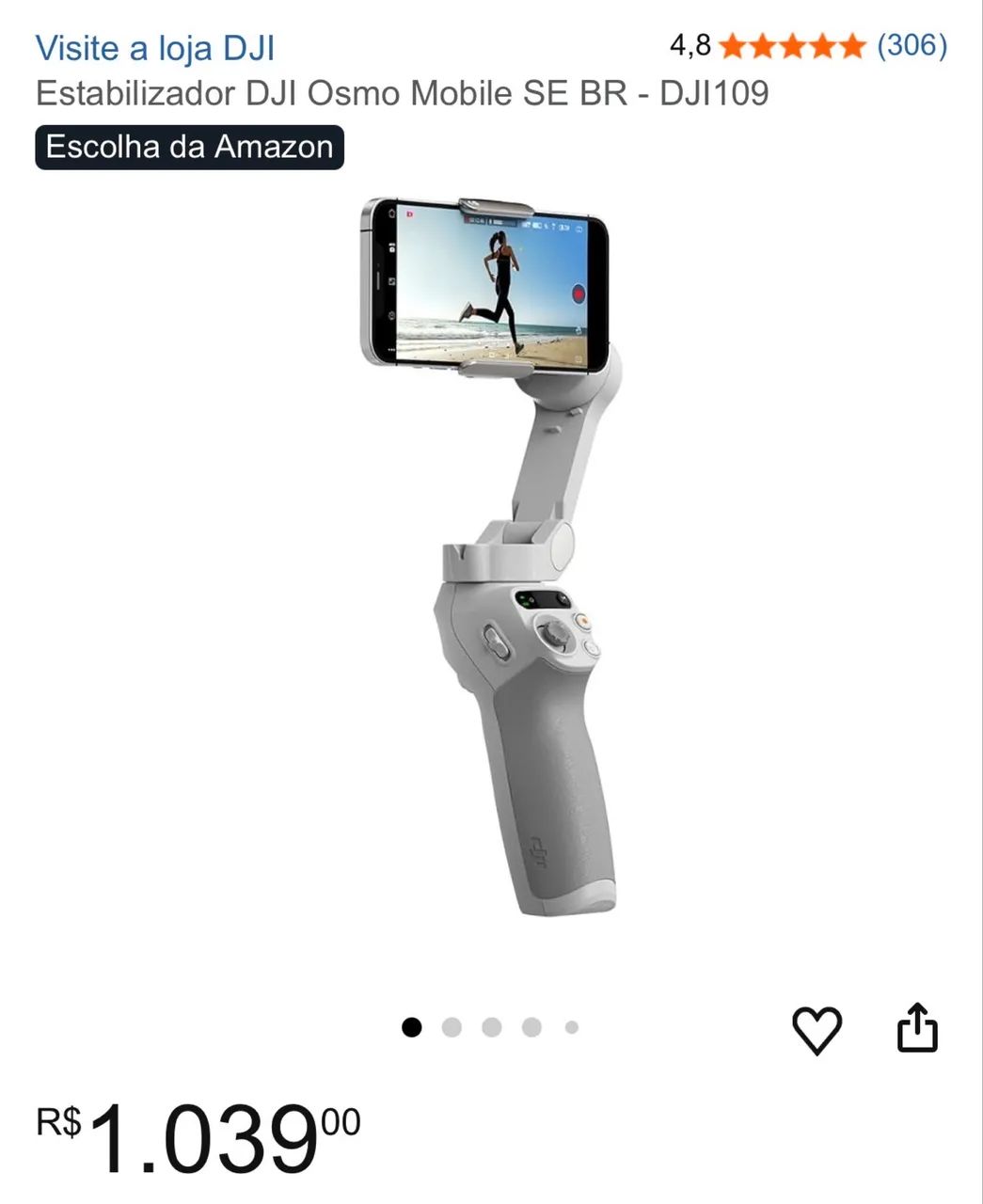 DJI OSMO MOB7 - NOVO - Foto 4