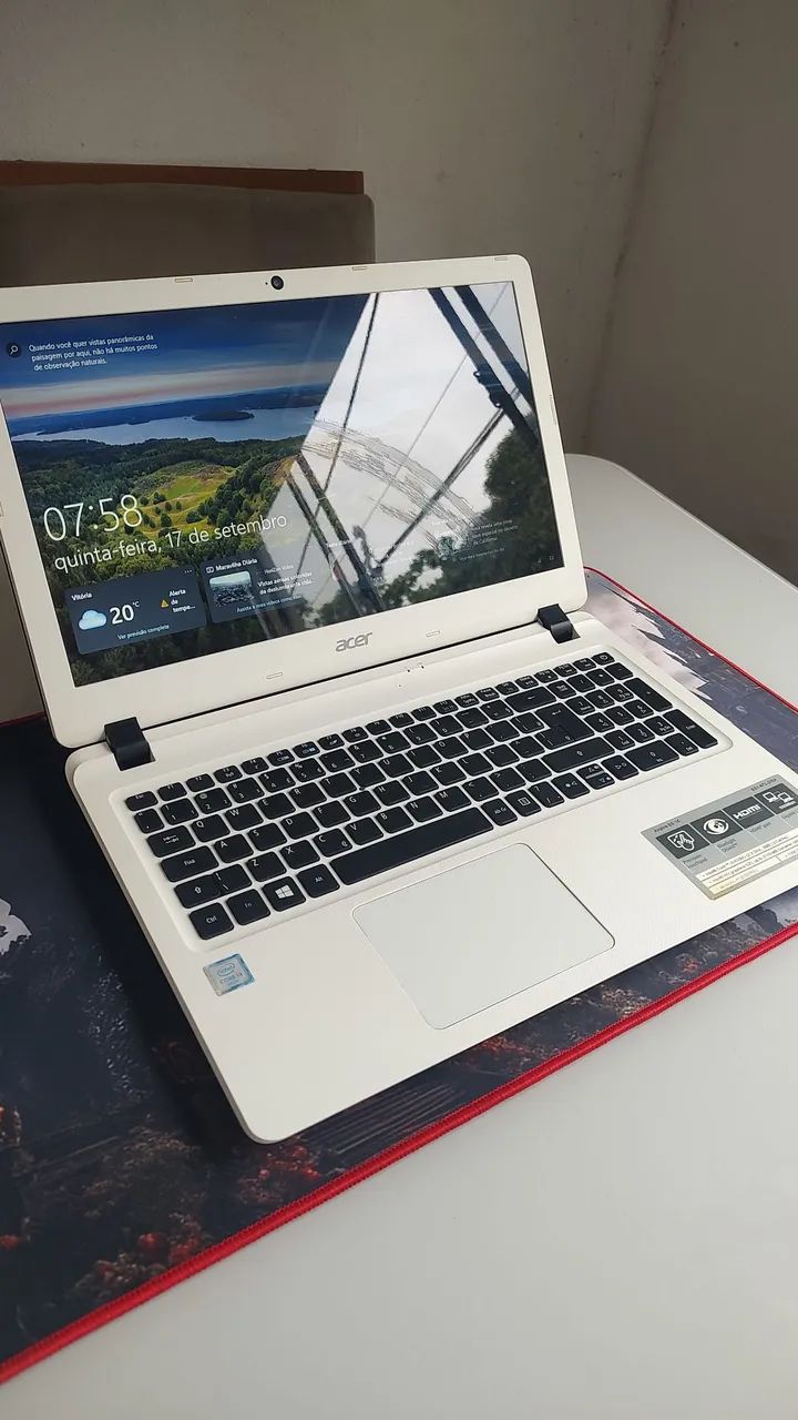 Notebook Acer Aspire. Processador Intel. Memória de 4GB + SSD 256GB - Foto 2