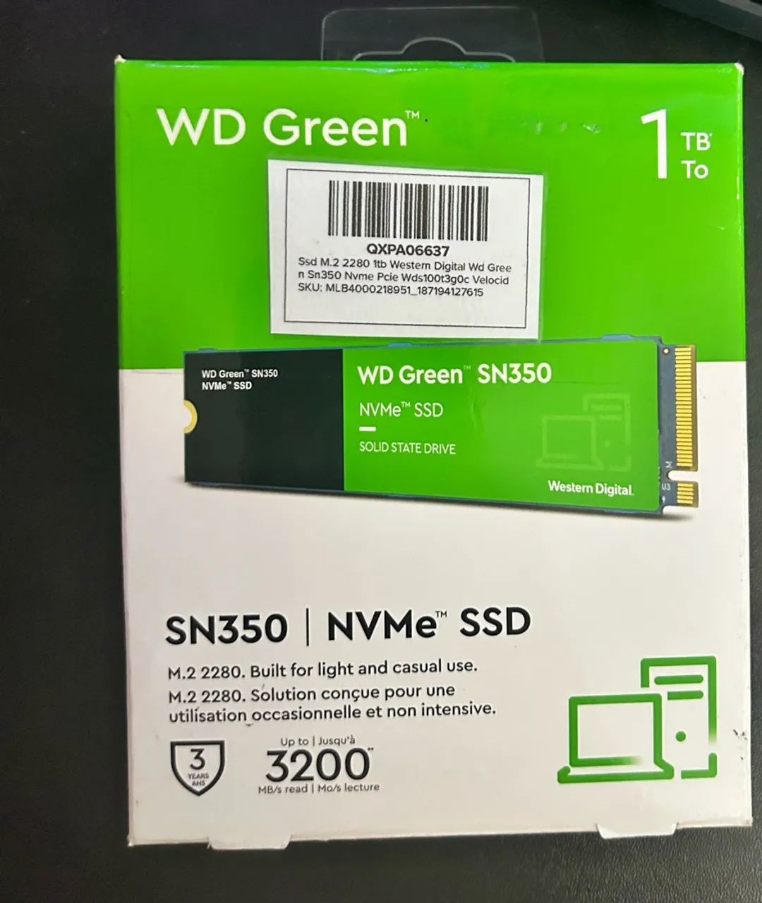 SSD NVMe WD 1TB - Foto 2
