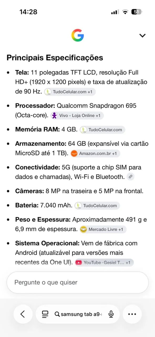 Samsung Tab A9+ 5g - Foto 5