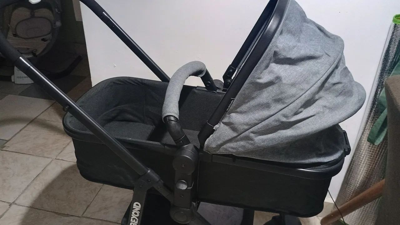 Carrinho de bebê 2 em 1 carrinho com Moisés  - Foto 3