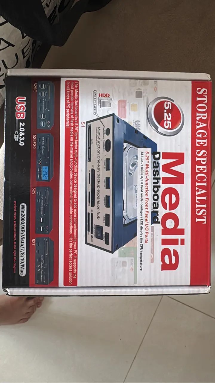 Painel frontal multifuncional 