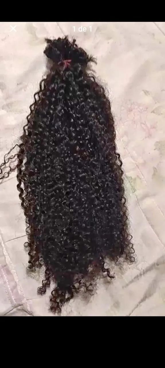 Cabelo humano cacheado 