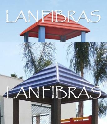 Telhado De 1,40 X 1,40 Metros Para Playground Em Fibra - Foto 4