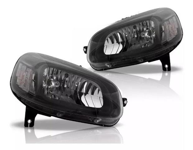 Par Farol Mascara Negra Fiat Uno 2015 2016 2017 - Foto 2