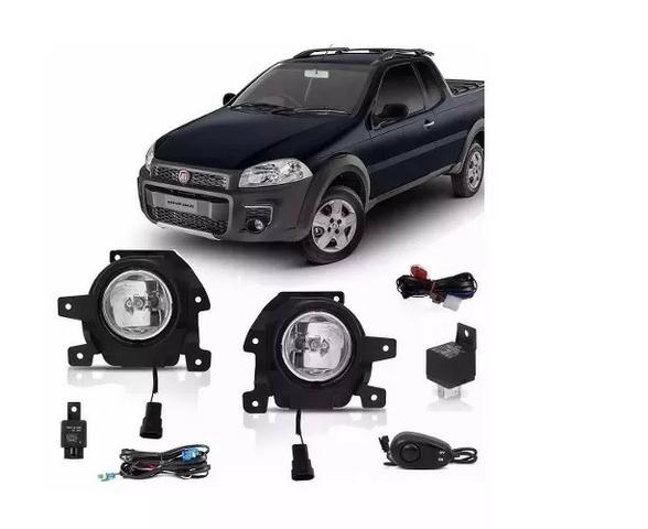Kit Farol Milha Neblina Fiat Strada Working 2014 2015 2016