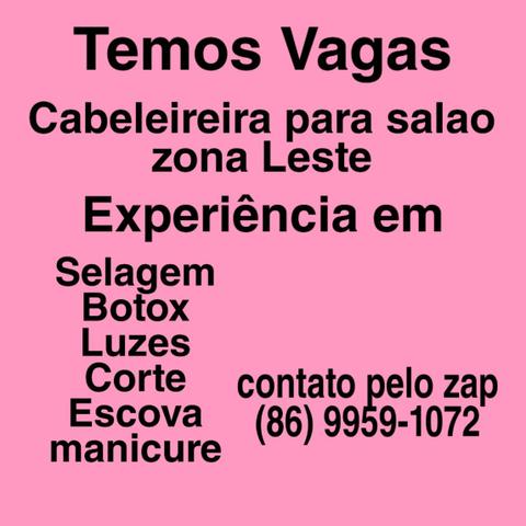 Vaga para Cabeleireira